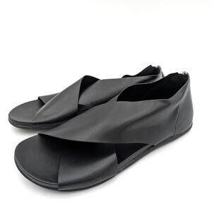 Reaction Kenneth Cole Selena Sandal Women's Black Stretch Size US7.5 EU38